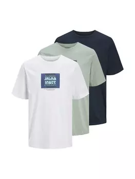 Футболка Jack & Jones T-Shirt 'Hudson' 3er Pack, синий