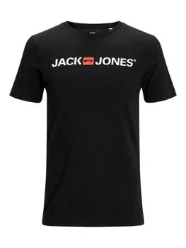 Футболка Jack & Jones T-Shirt 'JJECOPR OLD LOGO', черный