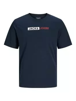 Футболка JACK & JONES, темно-синий