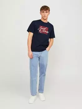 Футболка Jack & Jones, темно-синий