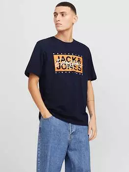 Футболка Jack & Jones, темно-синий