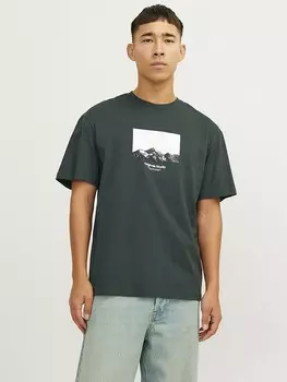 Футболка Jack & Jones, темно-зеленый