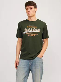 Футболка Jack & Jones, темно-зеленый