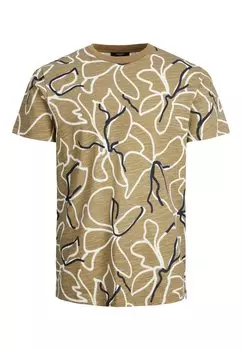Футболка Jack & Jones Tropic AOP', зеленый