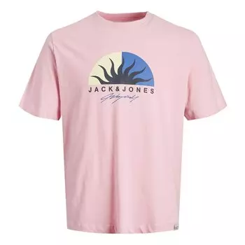 Футболка Jack & Jones Tulum Logo, розовый