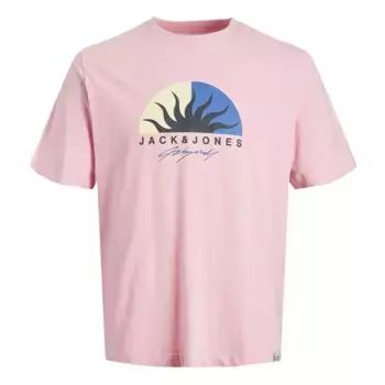 Футболка Jack & Jones Tulum Logo, розовый