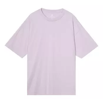 Футболка jack purcell washed retro loose knit short sleeve couple style purple Converse, фиолетовый
