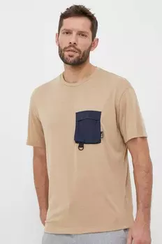 Футболка Jack Wolfskin, бежевый