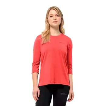 Футболка Jack Wolfskin Crosstrail 3/4 sleeve, красный
