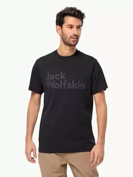 Футболка Jack Wolfskin ESSENTIAL LOGO T M, черный