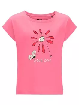 Футболка Jack Wolfskin GOOD DAY T G, розовый