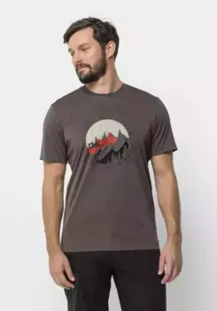 Футболка Jack Wolfskin "HIKING S/S T M", цвет Red-Earth