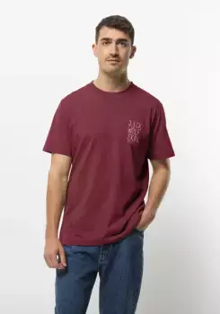 Футболка Jack Wolfskin "JACK TENT T M", цвет Deep-Ruby
