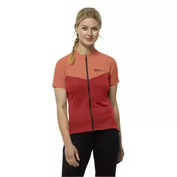 Футболка Jack Wolfskin Morobbia FZ, красный