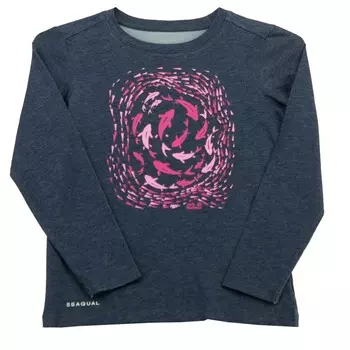 Футболка Jack Wolfskin Ocean Longsleeve recycelt, синий