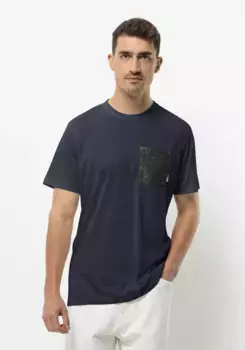 Футболка Jack Wolfskin "POCKET KARANA T M", синий