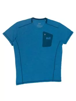 Футболка Jack Wolfskin Shirt Somers Track Tee Men, синий