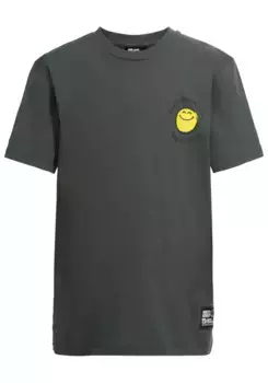 Футболка Jack Wolfskin "SMILEYWORLD T Y", зеленый