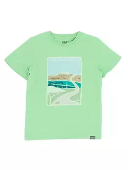 Футболка Jack Wolfskin Treasure Hunter Tee Kids, зеленый