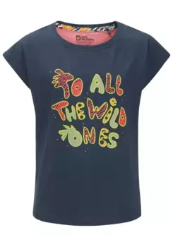 Футболка Jack Wolfskin "VILLI T G", цвет Dark-Sea