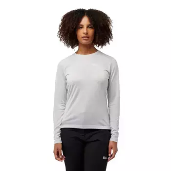 Футболка Jack Wolfskin Vonnan long sleeve, серый