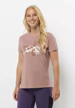 Футболка Jack Wolfskin "VONNAN S/S GRAPHIC T W", цвет Rose-Dawn