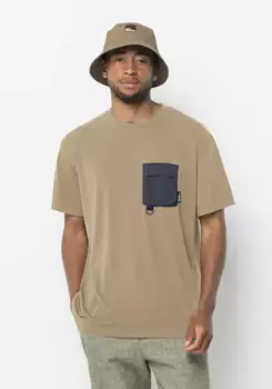 Футболка Jack Wolfskin "WANDERTHIRST T M", цвет Sandstorm