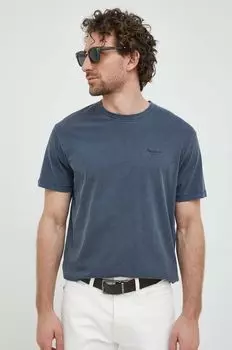 Футболка Jacko из хлопка Pepe Jeans, темно-синий