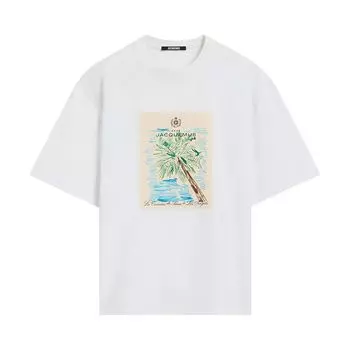 Футболка Jacquemus Le T-Shirt Marino 'Arty Hotel White', белый