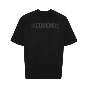 Футболка Jacquemus Le Typo 'Black', черный