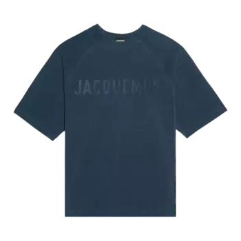 Футболка Jacquemus Le Typo 'Dark Navy', синий