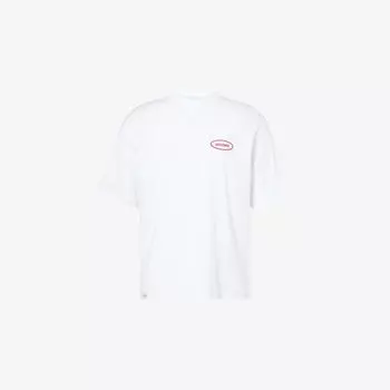 Футболка Jacquemus Stazione с фирменным патчем, белый