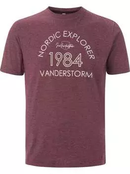 Футболка Jan Vanderstorm, цвет dunkelrot