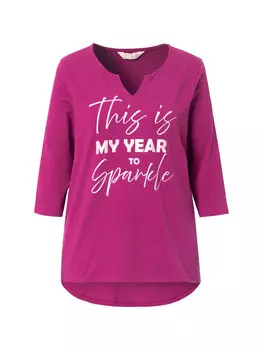 Футболка Janet & Joyce, цвет fuchsia pink