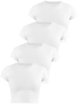 Футболка Janice hochgeschlossen Nerano, белый