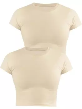 Футболка Janice hochgeschlossen Nerano, бежевый