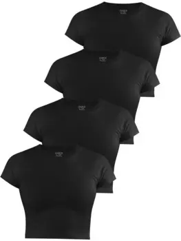 Футболка Janice hochgeschlossen Nerano, черный