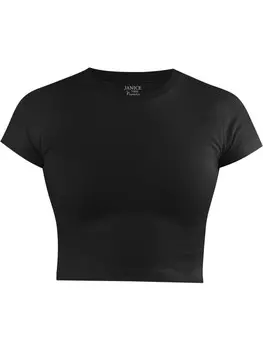 Футболка Janice hochgeschlossen Nerano, черный