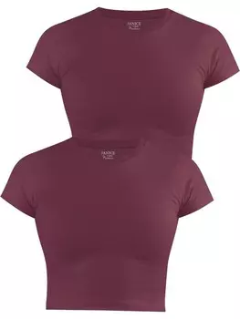 Футболка Janice hochgeschlossen Nerano, цвет burgund