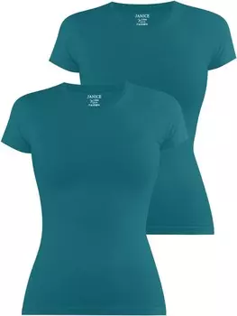 Футболка Janice hochgeschlossen Nice, цвет petrol