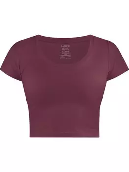 Футболка Janice Nantes, цвет burgund