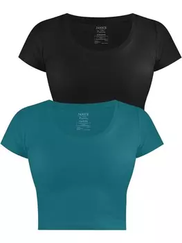 Футболка Janice Nantes, цвет petrol/schwarz
