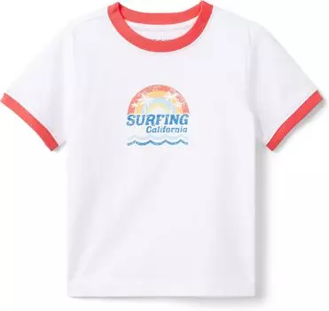 Футболка Janie and Jack Cali Graphic Tee, белый