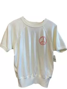 Футболка Janis Joplin Nyc Raglan белого цвета People of Leisure