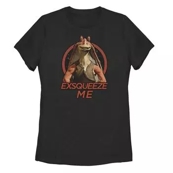 Футболка Jar Jar Binks «Звездные войны» для юниоров «Exsqueeze Me» Licensed Character