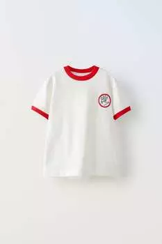 Футболка java jacobs Zara, устричный белый