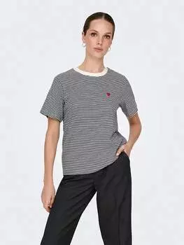 Футболка JDY, черный/белый