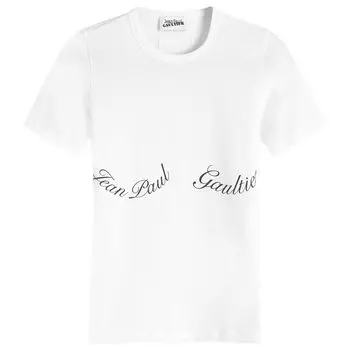 Футболка Jean Paul Gaultier Logo T-Shirt, цвет White & Black