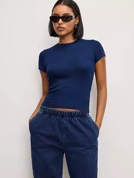 Футболка Jeanius облегающая Good American, индиго