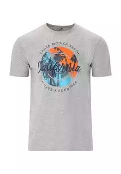 Футболка Эдмунд с классным принтом Cruz, серый